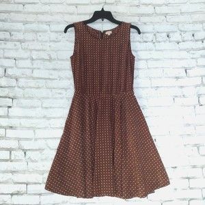 Cremieux Dress Womens 2 Blue Red Floral Sleeveless Lined Fit And Flare Dress